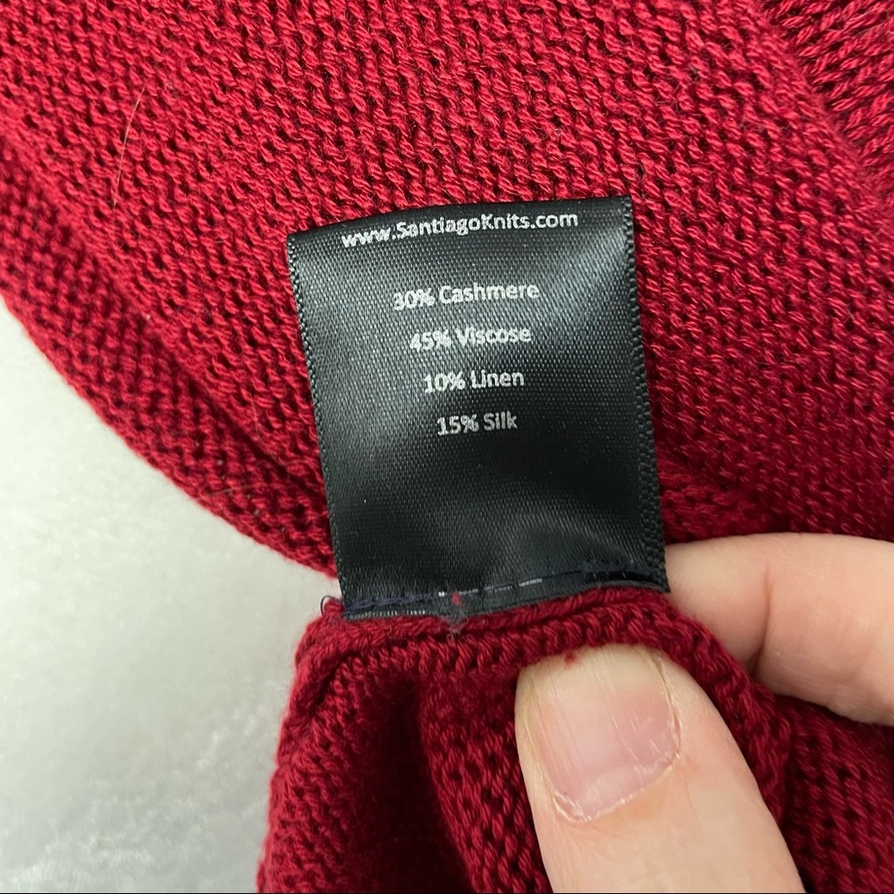 Mettlers American Mercantile Cashmere Blend Deep V-Neck Sweater Size M - Picture 8 of 9
